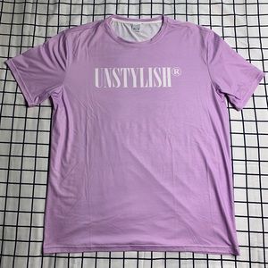 Unstylish brand purple tee